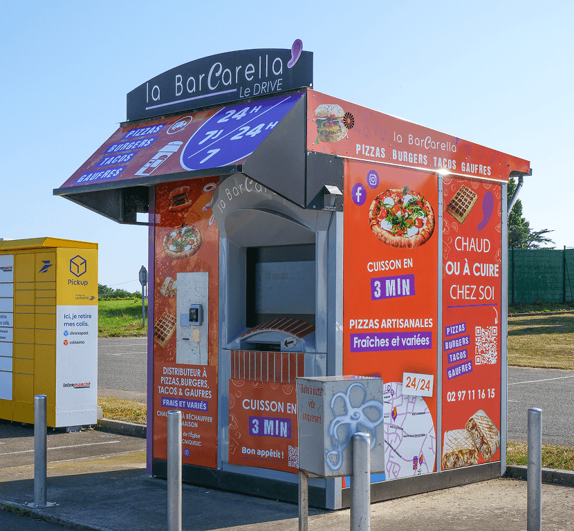 Distributeur de Pizzas à Riantec, disponibles 24/7