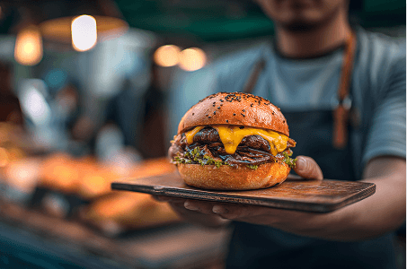 Photo présentation burger
