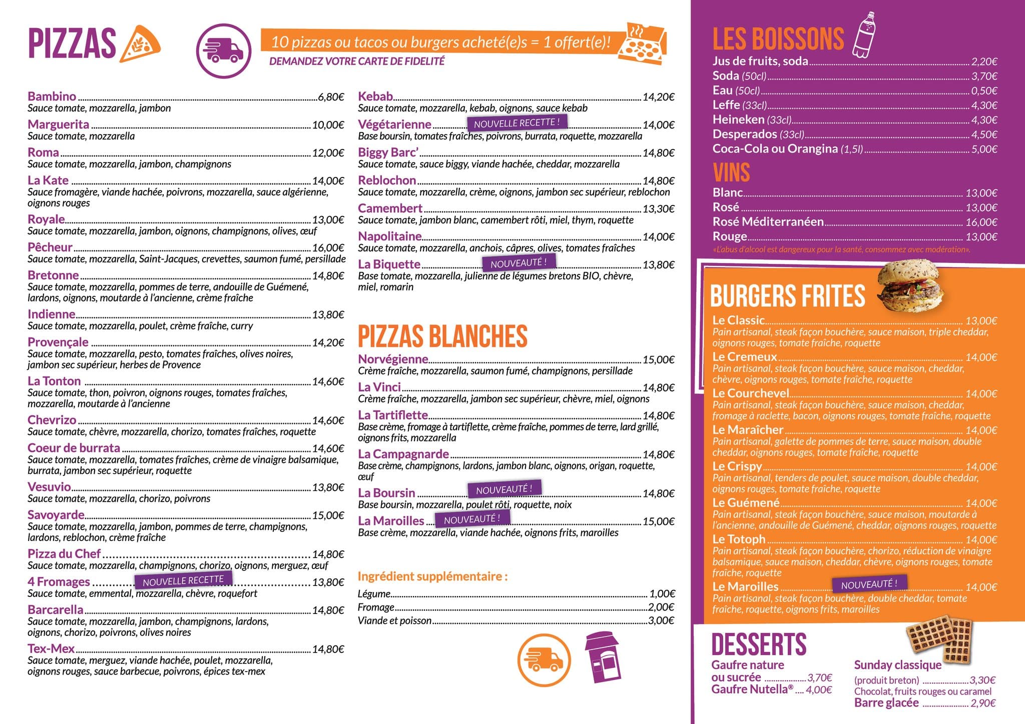 Carte de la Barcarella - Verso