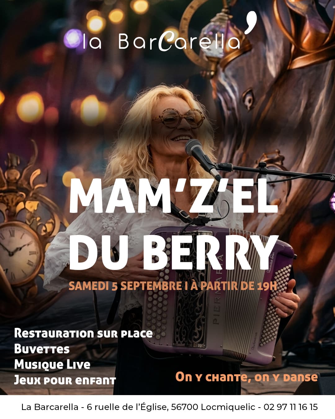 Concert Mam'zel du Berry le 5 septembre 2026